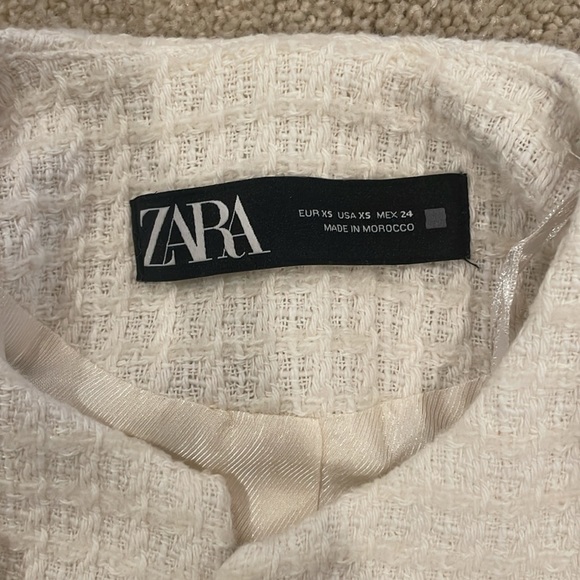 Zara ivory jacket size xs - Picture 2 of 3